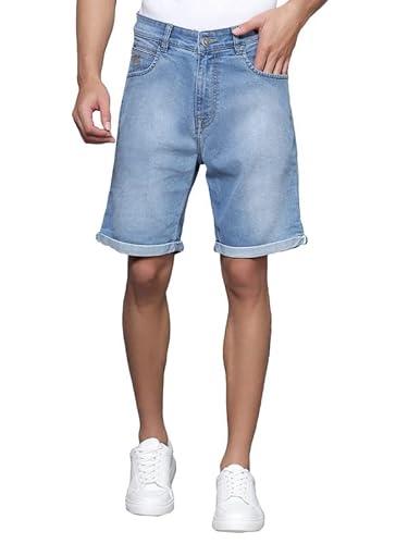 cantabil men denim solid regular fit boxer for men | casual wear boxer for men | boxer for men (mber00038_lightmercerised_36)