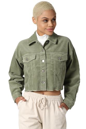 forever 21 women's a-line coat (439818_olive