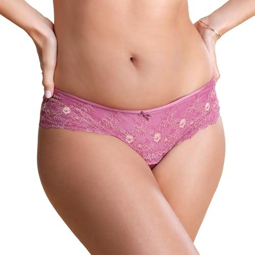 enamor women's nylon classic regular panty (pack of 1) (p129_violet quartz_m)