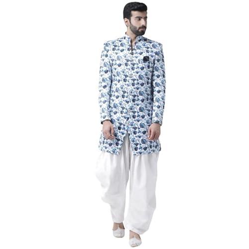 hangup men sherwani indo, color white, size 36 (s53indo112)