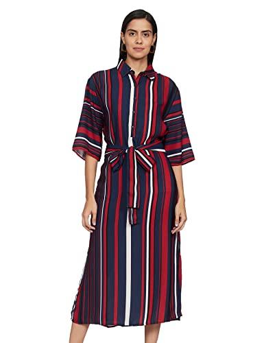 harpa women's synthetic shirt maxi dress (gr5873_multi_xl) multicolour