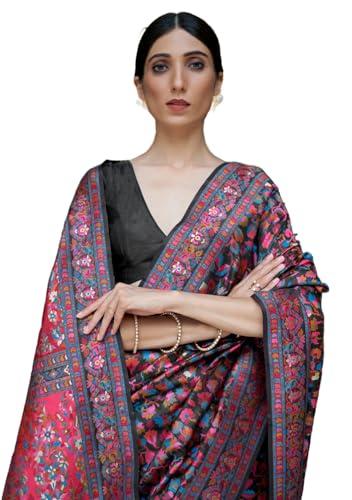 swornof womens kanjivaram banarasi silk saree kanchipuram patola saree (black-3)