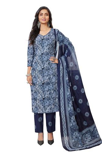 miraan cotton printed readymade salwar suit for women (miraanband2916l_blue_large)