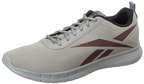 reebok mens turbo flight m spacer grey/classsic maroon/black sneaker - 9 uk (iq6740)