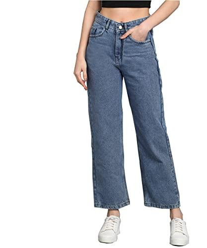 nifty women's denim straight fit boyfriend jeans(jean_1444_ice_28_sky blue_28)