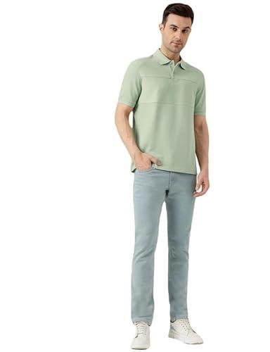 marks & spencer men's regular fit t-shirt (60679188005_soft green