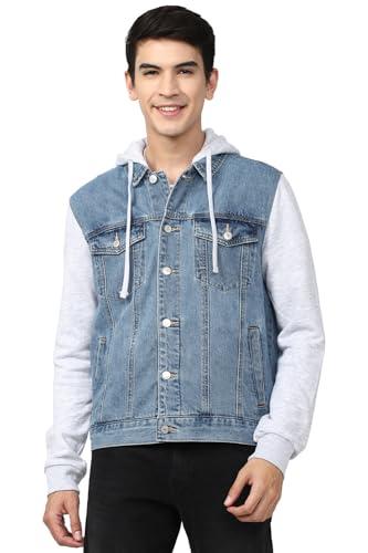 forever 21 men's a-line coat (468758_blue