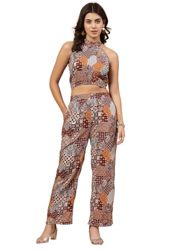 rigo rayon printed top and shorts co-ord set for women | sleeveless co-ords set for women | stylish dresses for women | night wear, beach wear, vacation wear outfit