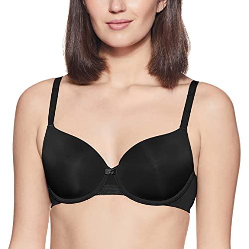 marks & spencer women's synthetic full cup padded wired bra (t33/2252_black_34b)