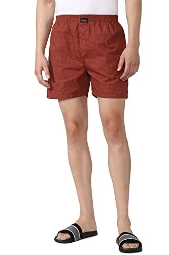 peter england men's pure cotton classic regular fit boxer shorts (pack of 1) (pebsmrgpu74593_maroon_xl)