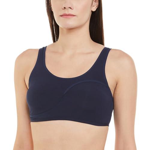 marks & spencer stretch cotton wire free marks and spencer women's bra bralette (t33_7161_navy_m)