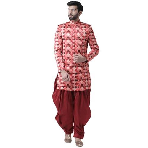 hangup men sherwani indo, color multicolor, size 42 (s55indo112) multicolour