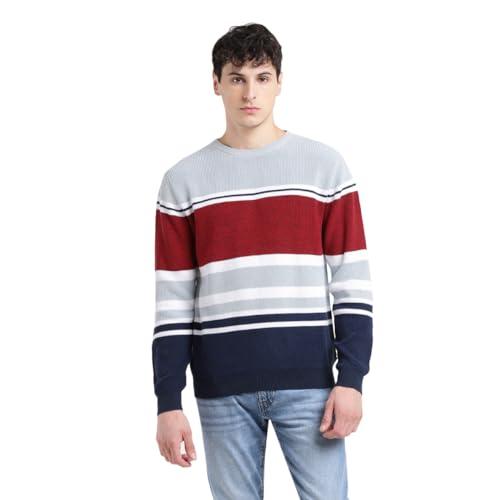 levi's men's cotton casual pullover sweater (16371-0229_red