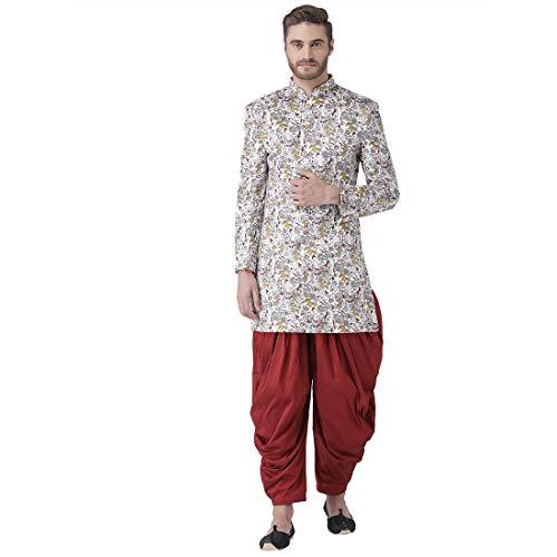 hangup mens sherwani size 40 (s3_indo_40_multi_40)