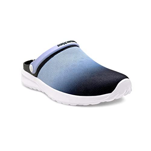 kazarmax black blue ombre light weight clogs | sandals for men - 11 uk