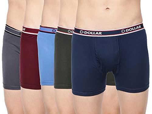 dollar bigboss men's cotton blend trunks (pack of 5) (mbtr-03-r2_assorted_xl)