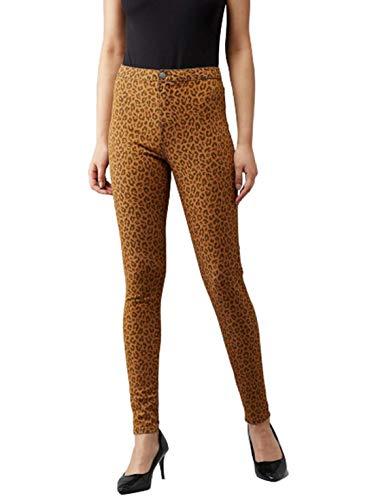 kotty women animal print high rise jeans (multi,32) multicolour