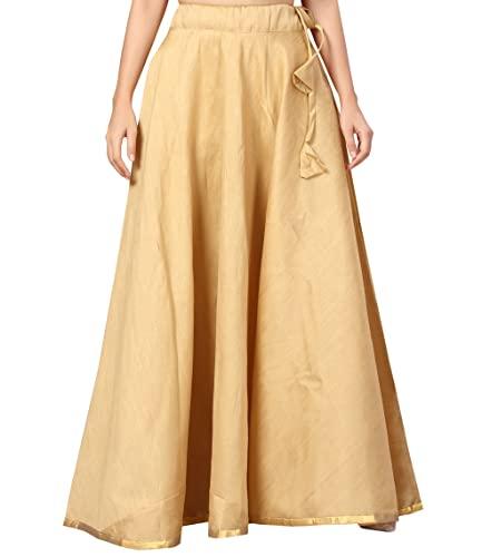 studio shringaar women's maxi lehenga skirt (s717_golden_free size)