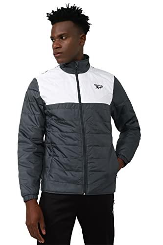 reebok men's car coat (hu2030_grey_l)