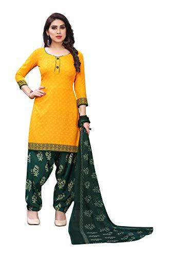 yashika women's crepe salwar suit material (heart yellow_yellow_free size)