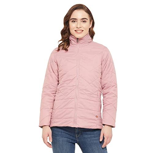 duke stardust women full sleeve jacket (sdz1961_mauve_l)