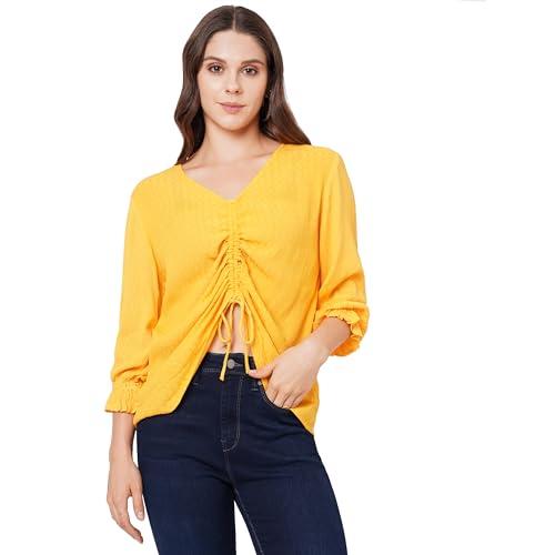 pepe jeans women's loose fit t-shirt (pl304517_mustard s)