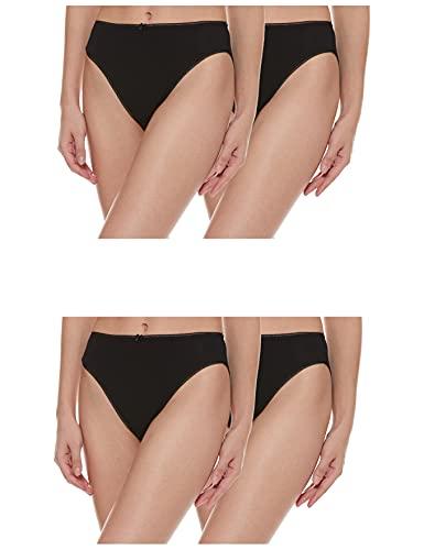 marks & spencer cotton blend marks and spencer women's briefs (t61_4930p_black_6)