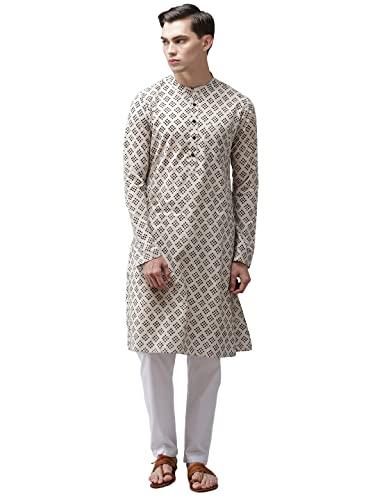 see designs multicolored cotton regular fit printed kurta set_sdkt96501l