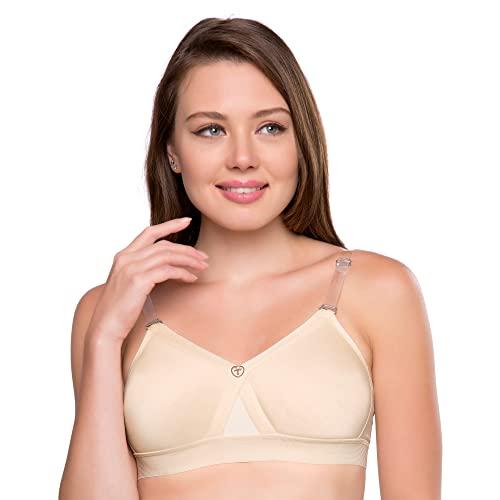 trylo alpa strapless women's bra hoisery cotton d-cup skin 38