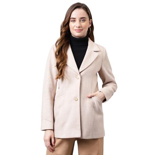 latin quarters women's brown solid full sleeve over coat jacket_l