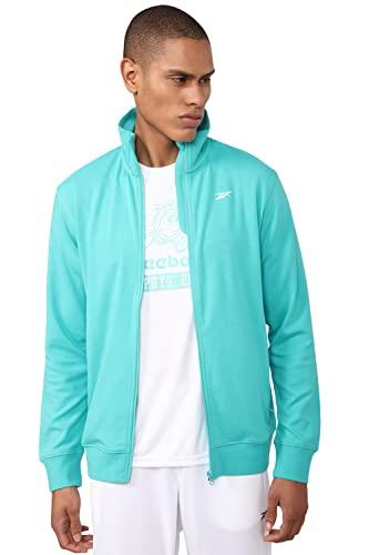 reebok men's core track tops (hu1975-l, classic teal- aer3, l)