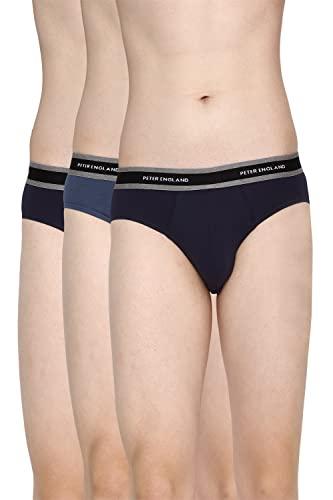 peter england men's cotton blend classic briefs (pack of 3) (pebfmrgb682024_multicolor_l)