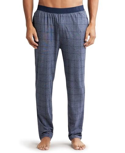 jockey men's pyjama bottom (regular fit pyjama_mid blue print1-large)