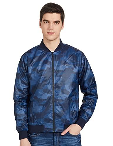 pepe nylon zipper closure regular fit mens casual jacket (a21dawnlsipblu002, blue, medium)