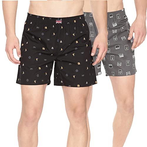 pepe jeans premium cotton men regular fit boxers|ultra-comfort natural fiber printed boxer shorts with elastic waistband, side pockets - small