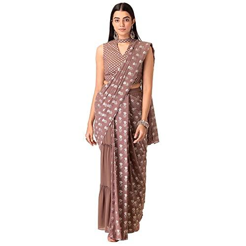 indya women polyester saree(isk00754_pink_s)