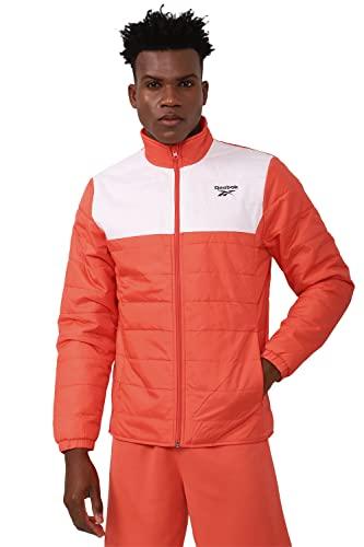 reebok men's car coat (hu2029_orange_m)