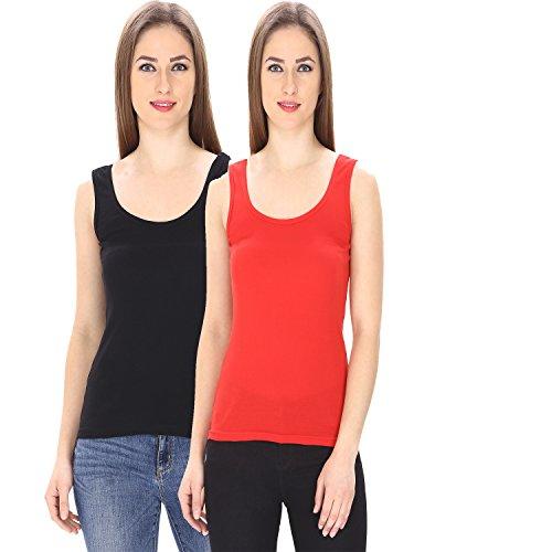 friskers cotton rib racerback women tank top pack of 2