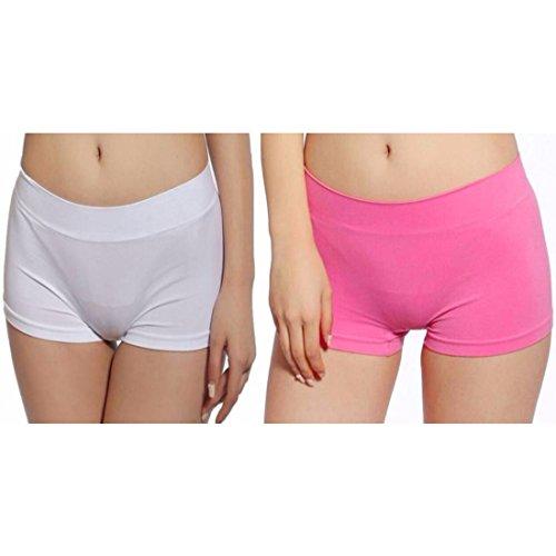 glamoras women’s seamless boyshort panties no panty lines- free size(pack of 2)