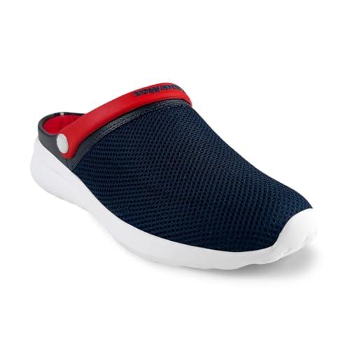 kazarmax navy red light weight clogs | sandals for men - 10 uk