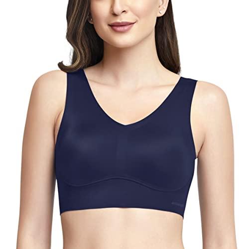 amante v-neck cami bra - removable pads, midnight