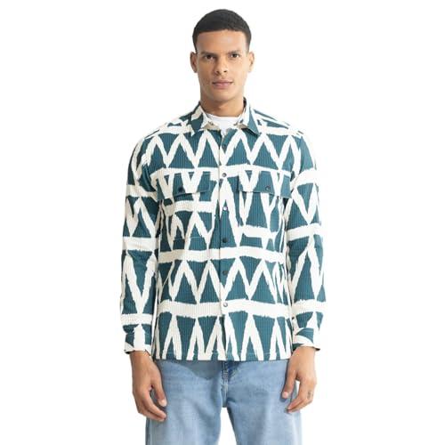 snitch teal chevron pattern jacket