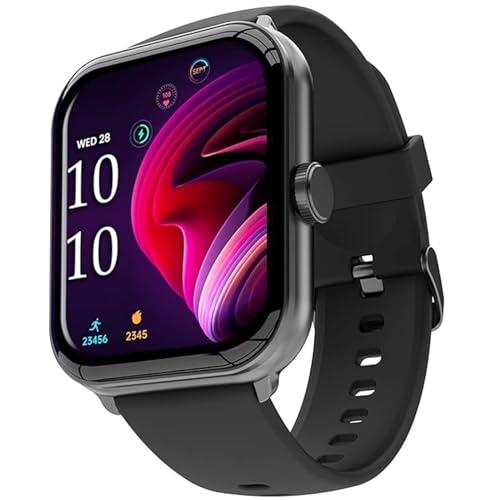 beatxp marv super smart watch| 2.0" hd display | ezy pair bluetooth calling | ai voice assitance | upto 7 day battery | 200+ watchfaces | 100+ sports modes | spo2 | sleep monitoring (electric black)