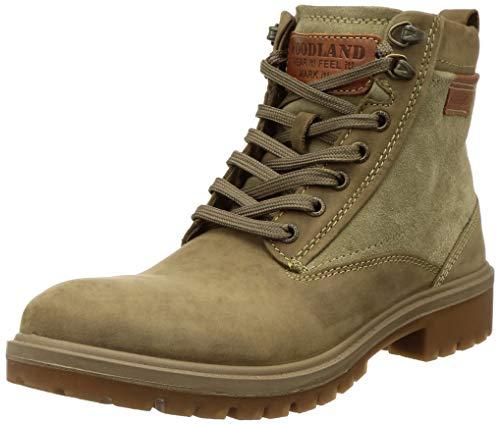 woodland mens gb 2812118sa khaki ankle boot - 7 uk (41 eu) (gb 2812118sakhaki)