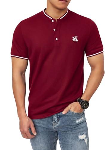 lymio men t-shirt || t-shirt for men || plain t shirt || t-shirt (polo-06-10) (2xl, maroon)