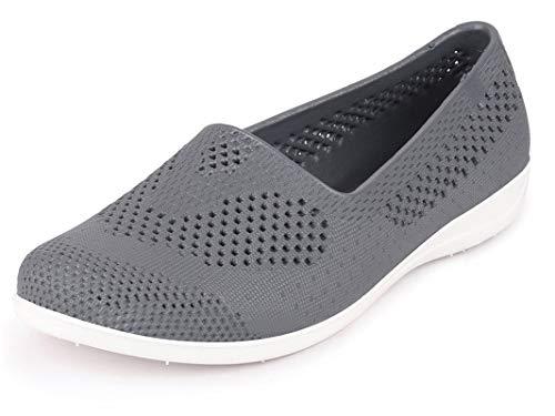 bata womens mesh grey walking shoe - 4 uk (5529860)