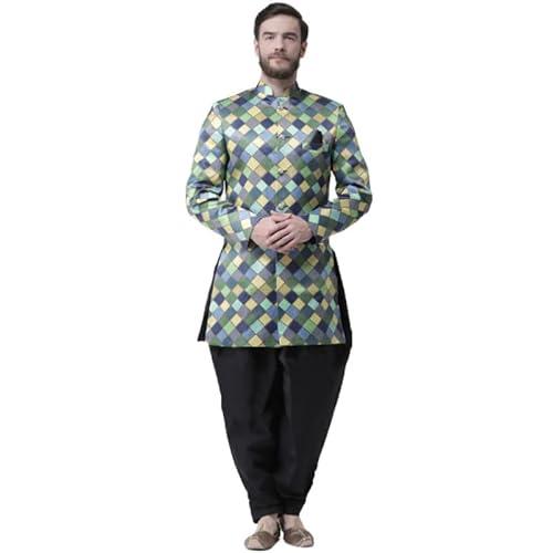 hangup men sherwani indo, color multicolor, size 44 (s39indo112) multicolour