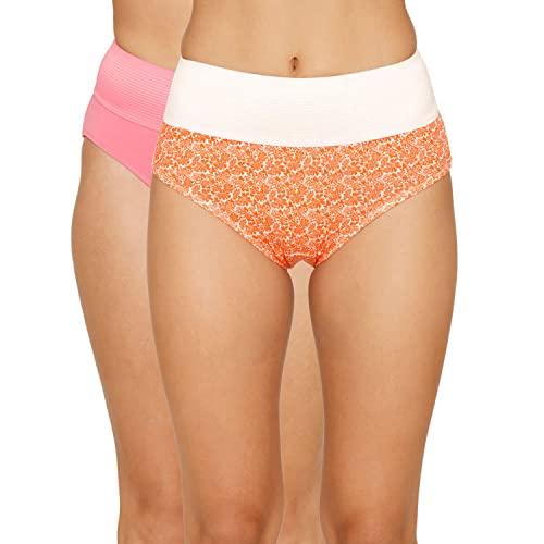 zivame women's cotton elastane classic briefs (pack of 2) (zi2694fashzorng00med_assorted_medium)