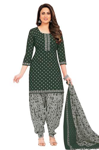 miraan cotton printed readymade salwar suit for women (miraansan2212xl_dark green_x-large)