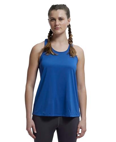 jockey womens relaxed fit polyester racerback tank top mw22_bright cobalt_xl